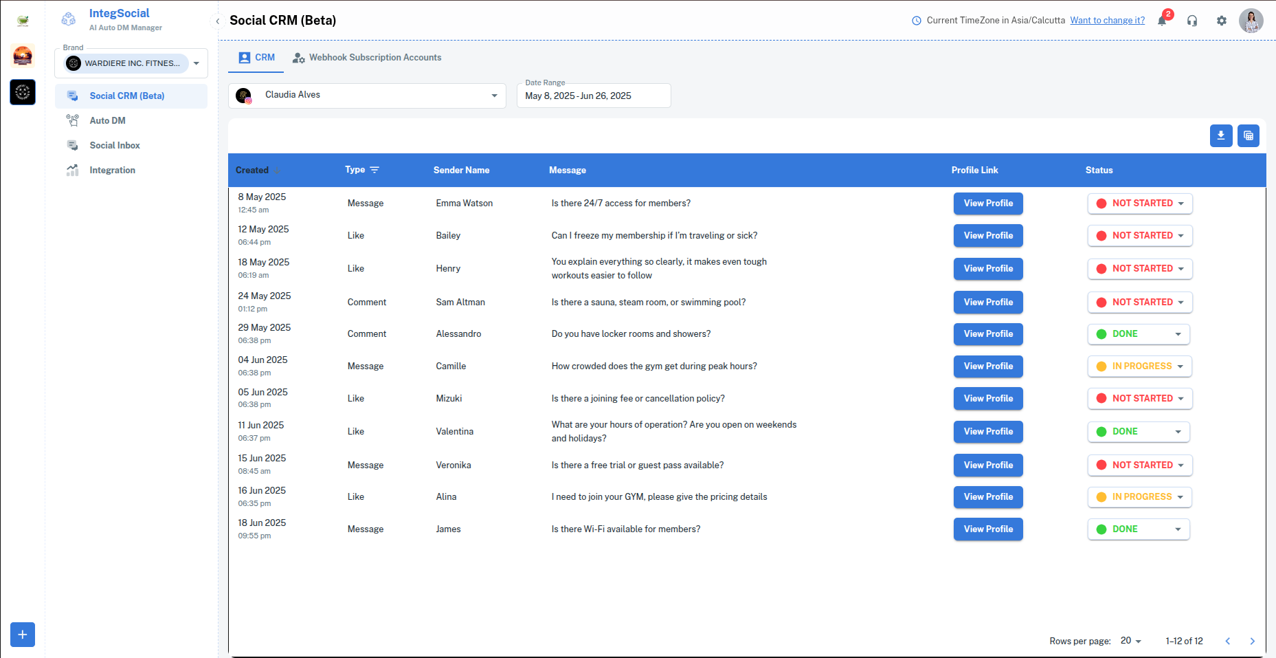 Unified Inbox Dashboard